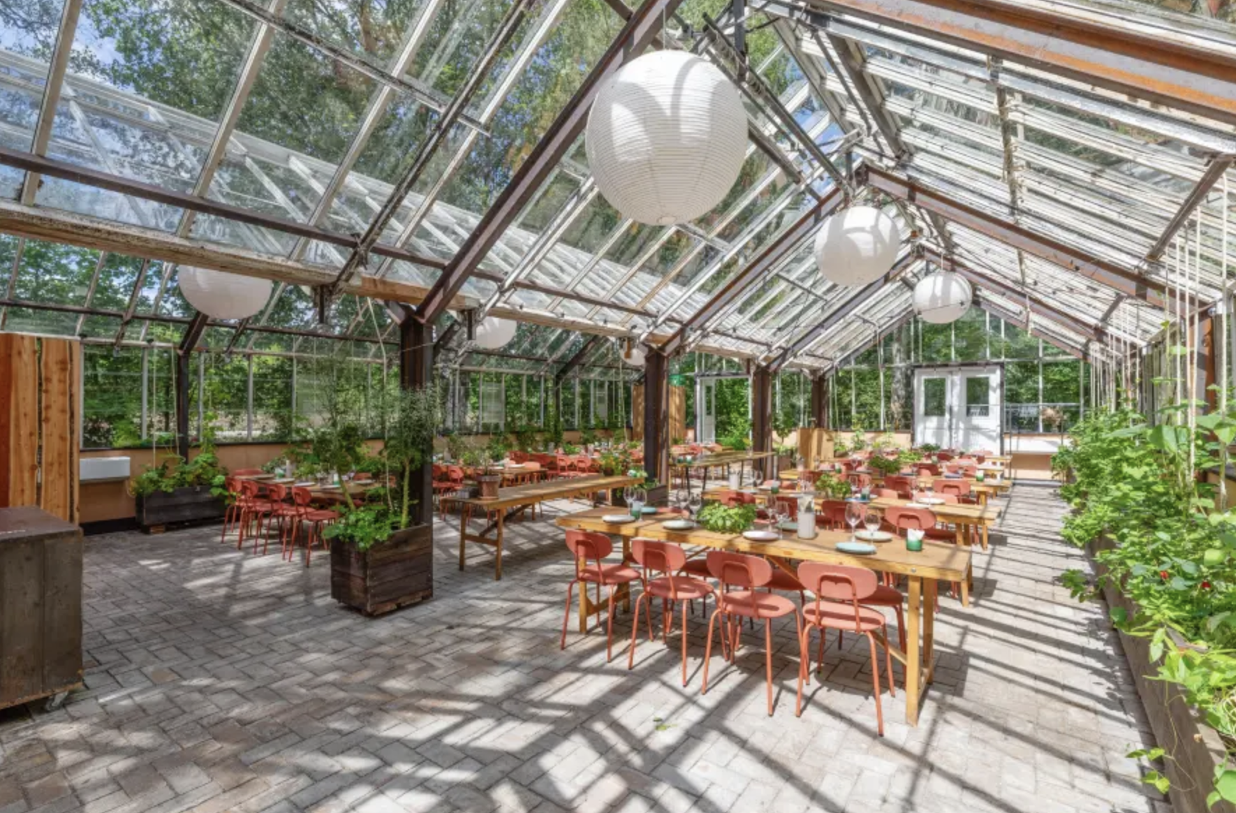View of the dinner venue at Banegaarden